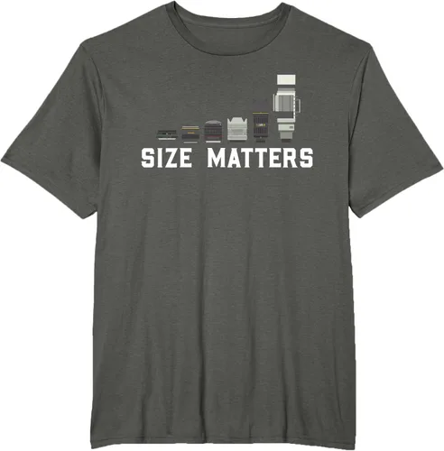 Vista 4 de Photography Camera Lens Size Matter Photographer Shutterbug Camiseta Negro