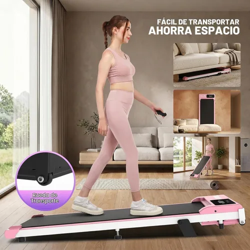 Vista 8 de Under Desk Treadmill, Walking Pad Treadmill for Home Office, 3.0 HP Portable Walking Treadmill 300 lb Capacity, Compact Walking Jogging Running