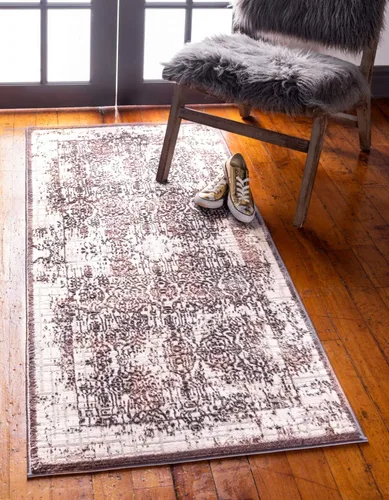 Vista 14 de Unique Loom Aberdeen Collection - Alfombra de área Stanhope (2' 7" x 6' 1" camino, gris/beige)