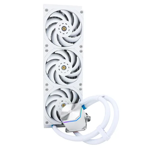 Vista 7 de Thermalright Frozen Edge 360 - Enfriador de agua negro para CPU con ventiladores PWM, la velocidad de la bomba es de 2800 RPM, rodamiento S-FDB