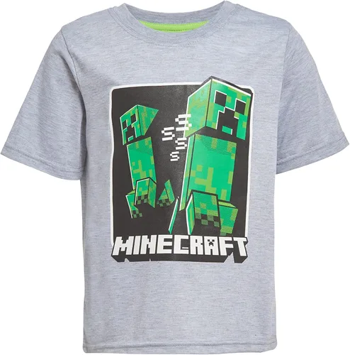 Vista 3 de Minecraft Conjunto de camiseta sin mangas de 3 piezas para niños Creepers