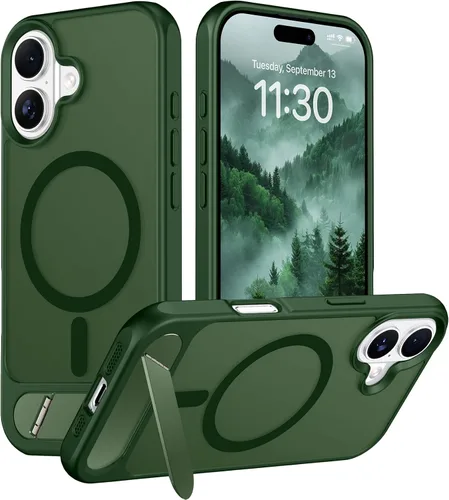 Vista 233 de Funda para iPhone 11 con compatibilidad magnética, [Soporte invisible incorporado][Compatible con MagSafe]