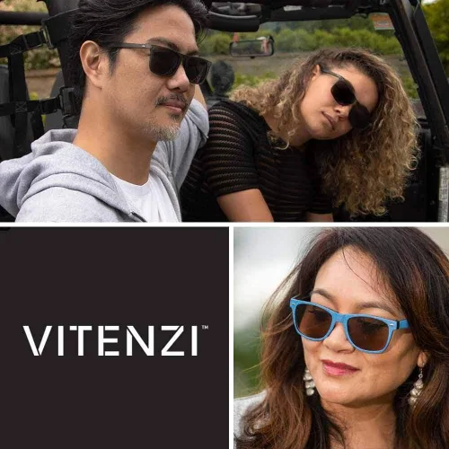 Vista 6 de VITENZI Gafas de lectura progresivas para mujeres y hombres, multifocales para computadora con lentes de bloqueo de luz azul Rimini
