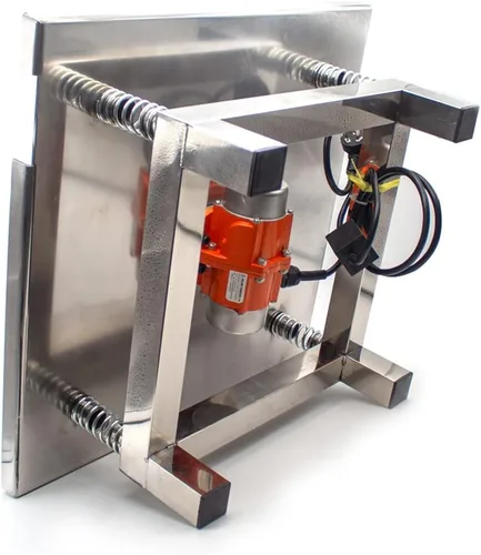 Vista 5 de mini tabla de vibración del acero inoxidable de los 50x50CM, plataforma vibratoria concreta de la vibración del bloque de prueba del bloque