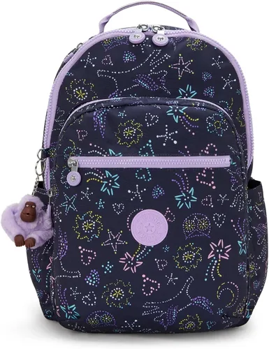Vista 92 de Mochila Kipling Seoul extra grande para laptop de 17", Grande True Blue Tonal 2