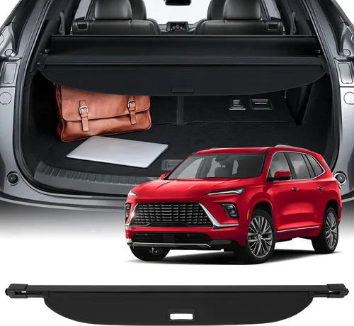 Vista 33 de SCITOO Cubierta de carga 2022-2024 para Jeep Grand Cherokee, accesorios retráctiles para maletero trasero, antimiradas, cubierta de seguridad