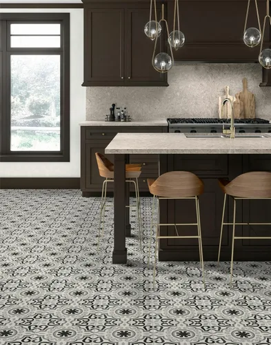 Vista 5 de 12x12 Marsella Encaustic Pattern Ceramic Tile Floor Wall (1)