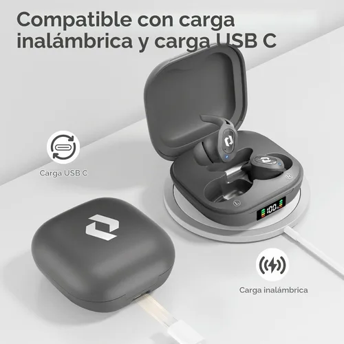 Vista 4 de Auriculares inalámbricos Bluetooth Auriculares estéreo con micrófono