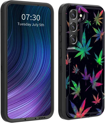 Vista 13 de Funda para Galaxy S23 5G, híbrida de doble capa (tapa a prueba de polvo integrada) (soporte magnético para automóvil) a prueba de golpes, protección
