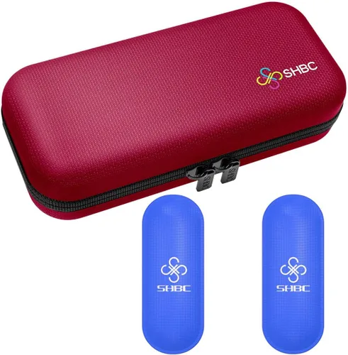 Vista 10 de SHBC - Estuche enfriador para viajar, organizador de medicamentos para diabéticos, bolsa refrigerante con aislamiento con 2 paquetes de hielo