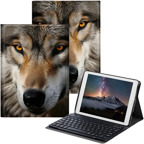 Vista 15 de Funda para Samsung Galaxy Tab S6 Lite 2022/2020 con teclado inalámbrico desmontable y soporte ajustable para proteger la tableta para Samsung Galaxy