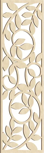 Vista 81 de 9 3/8"W x 24 3/8"H x 1/4"T Utica Decorativo Fretwork Madera Paneles de Pared, Abedul