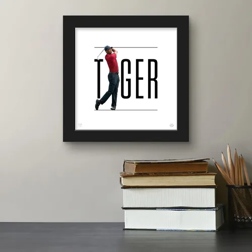 Vista 4 de Trends International Gallery Pops Tiger Woods - Póster de pared con efecto Tigre, 12 x 12 pulgadas, versión de marco negro