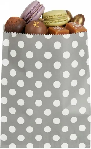 Vista 16 de Restaurantware Bolsa de papel rectangular negra, 7 x 5 pulgadas, paquete de 100 Negro