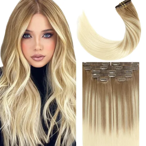 Vista 73 de Lacer Extensiones de cabello humano Remy sin costuras, color negro #1, ultra fino, doble trama de poliuretano, invisible, 7 unidades, 4.33 oz