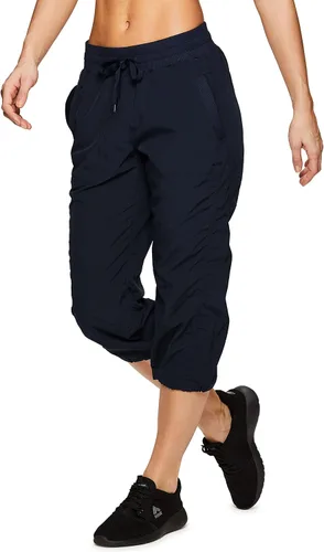 Vista 2 de RBX Active - Pantalón capri de cuerpo ligero y tejido elástico con cordón, moda para la mujer