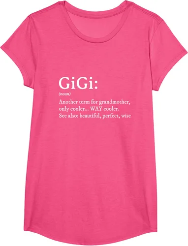 Vista 19 de Gigi Definition - Camiseta de regalo para abuela, cumpleaños y abuela, Negro