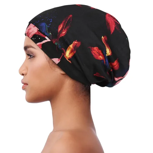 Vista 130 de Alnorm - Gorro con forro de satén y suave banda elástica para hombres y mujeres, talla única Se ajusta a la mayoría