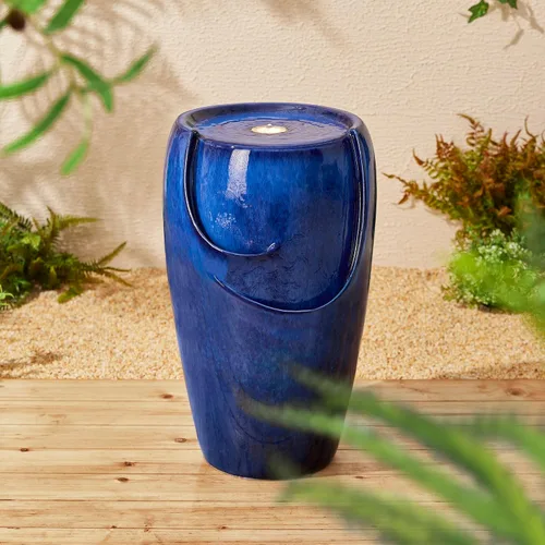 Vista 3 de Glitzhome - Fuente de agua con luz LED para exteriores