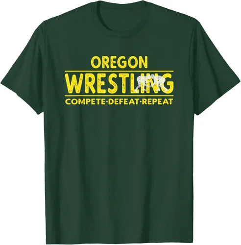 Vista 68 de Oregon Wrestling - Camiseta para competir, derrota, repetir