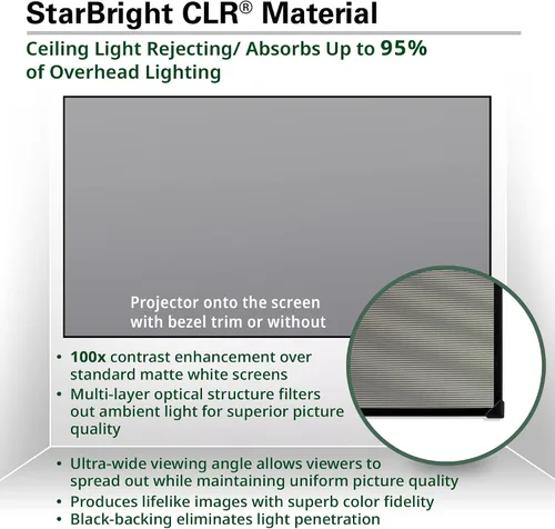 Vista 3 de Elite Screens - Serie Aeon StarBright CLR pantalla Negro