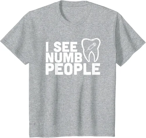 Vista 36 de I see Numb People - Camiseta de regalo para dentista dental, Negro, S