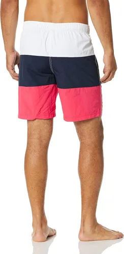 Vista 2 de Nautica - Traje de baño de secado rápido para hombre, con logotipo clásico Tri-Block Series