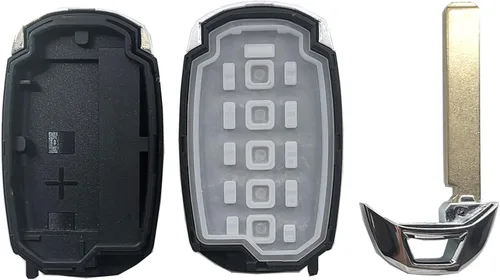 Vista 6 de Funda para llavero Hyundai Palisade de 5 botones de entrada remota sin llave, repuesto (negro)