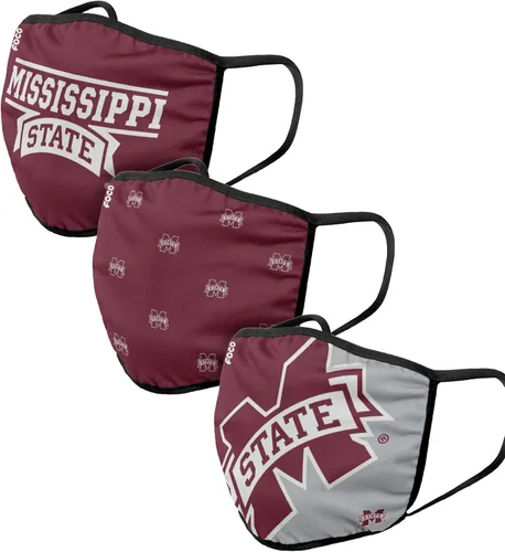 Vista 38 de FOCO - Cubrebocas universitario de la NCAA para adultos (unisex, 3 unidades)