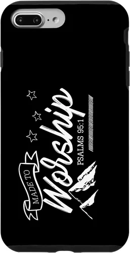 Vista 9 de Funda para iPhone 15 hecha para adorar a Dios Biblia cristiana Fe Montañas Salmos