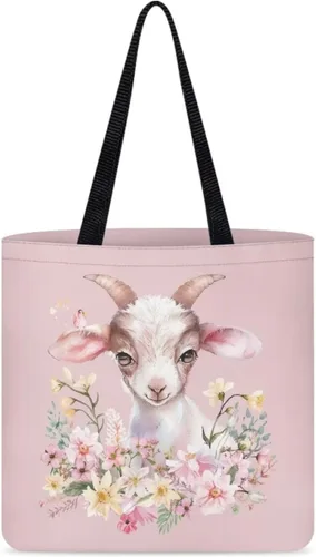 Vista 16 de Bolsa de tela para mujeres y niñas, bolsas de comestibles reutilizables