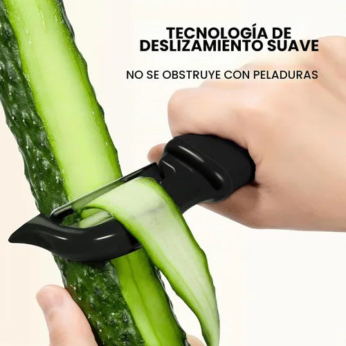 Vista 3 de Rainspire Pelador de verduras, pelador de patatas para cocina, cuchillas afiladas de acero inoxidable, mango cómodo, pelador de frutas, pelador