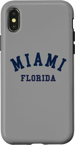 Vista 5 de Miami Florida USA State FL Varsity Style - Carcasa deportiva para iPhone 16