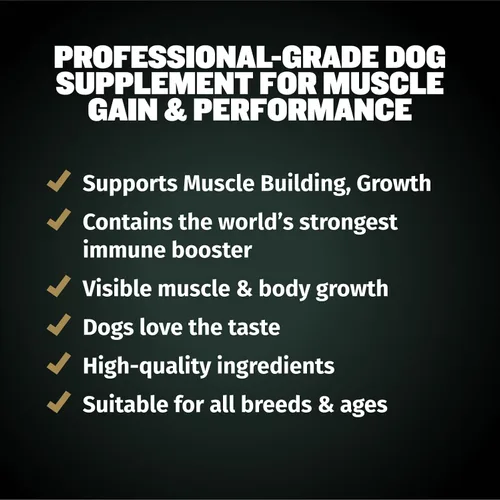 Vista 4 de Bully Max Masticables de Poder 11 en 1 para ganancia muscular, suplemento de alto contenido proteico para perros con aminoácidos, golosinas