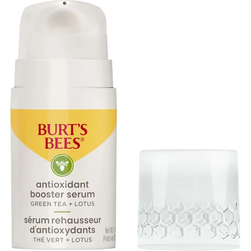 Vista 9 de Burt's Bees Suero facial de té verde, protege y mejora el tono de la piel con té verde rico en antioxidantes y loto, iluminador y reafirmante