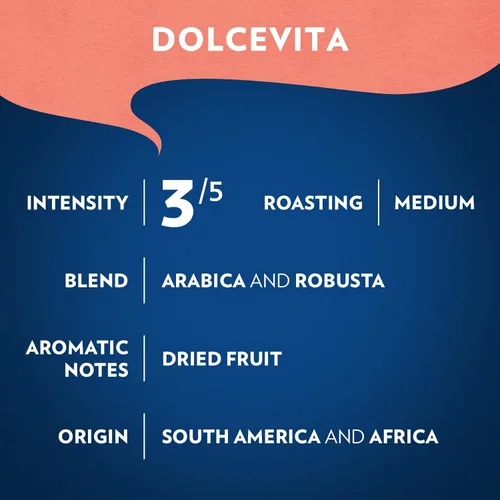 Vista 3 de Lavazza Dolcevita Classico Café en grano entero, bolsa de 12 onzas, tostado medio, rico y con cuerpo, intensidad 3/5, arábica y robusta, ideal