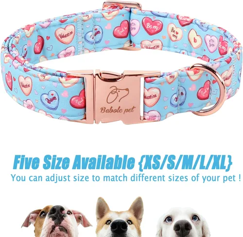 Vista 220 de Collar para perros del 4 de julio, collares patrióticos azules para cachorros y perros pequeños, ligero y ajustable 1776 collares para cachorros