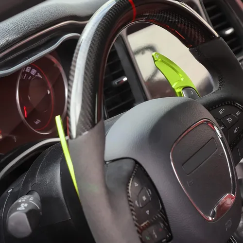 Vista 4 de Linskip Extensores de paleta de cambio de rueda para Jeep Grand Cherokee 2014-2021, para Dodge Challenger/Charger 2015, para Durango 2014-2024