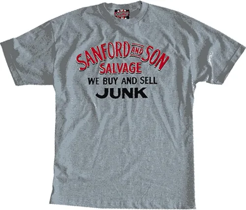 Vista 3 de Sanford and Son "Compra y venta de la camiseta de chatarra gris