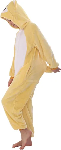 Vista 8 de Disfraz de franela para niños, disfraz de Halloween, Pascua, animales, cosplay para niñas y niños, una pieza