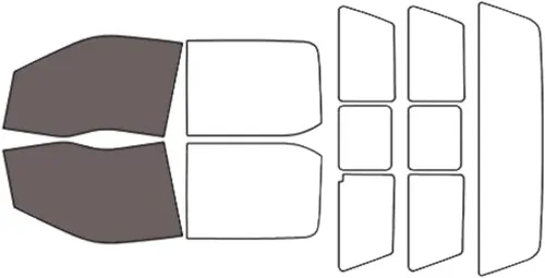 Vista 9 de Rtint juego para polarizar vidrios para Ford F-150 2015 – 2017 (4 puertas) 1