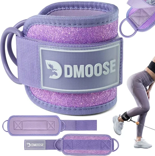 Vista 31 de DMoose Ankle Strap for Cable Machine - One Size Fit with Premium Padding, Workout Kickback Ankle Cuffs, Ankle Bands for Working Out, Booty Workouts