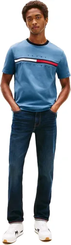 Vista 3 de Tommy Hilfiger - Camiseta de manga corta con estampado de rayas distintivas para hombre