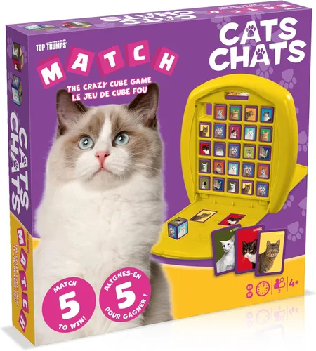 Vista 2 de Top Trumps Match Game Cats - Juegos de mesa familiares para niños y adultos - Juego a juego y juego de memoria - Divertidos juegos para niños de dos