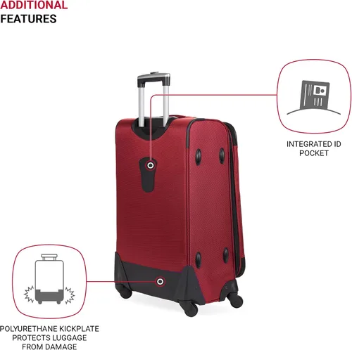 Vista 6 de SwissGear Equipaje expandible Sion Softside, Borgoña, 3 Piece Set (212527), Sion Softside - Equipaje expandible