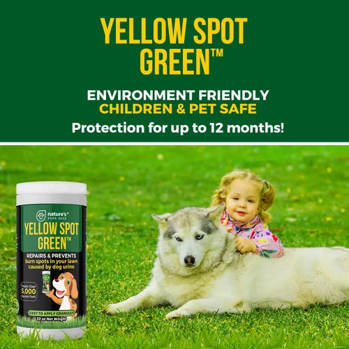 Vista 7 de Yellow Spot Green™ Cura quemaduras de orina y previene manchas amarillas en tu jardín. Neutralizador de orina de perro para céspedes. Repara