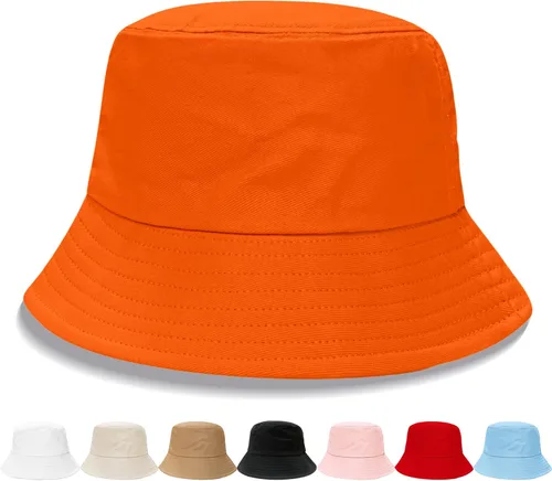 Vista 27 de NPQQUAN Bucket Hats for Men Woman Packable Foldable Sun Hats for Women Beige