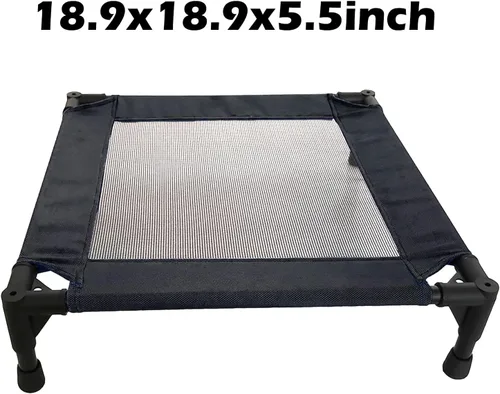 Vista 6 de Pozico Cama elevada para mascotas con malla transpirable para gatos y perros pequeños, cuna refrescante elevada para cachorros y gatitos, 18.9 x