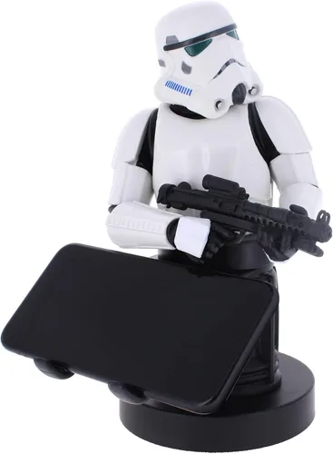 Vista 2 de Exquisite Gaming Imperial Stormtrooper Cable Guy - Soporte para teléfono móvil y controlador multicolor