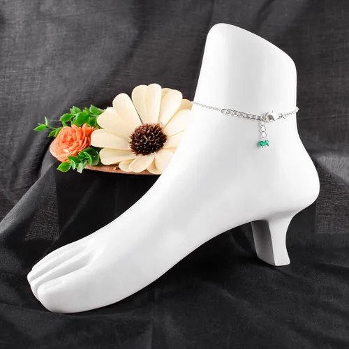 Vista 6 de Natural Gemstone Beaded Bar Anklet for Women